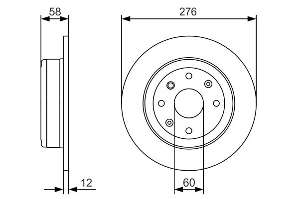 Тормозной диск BOSCH 0986479A56