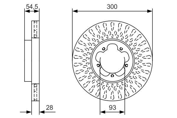 Тормозной диск BOSCH 0986479B11