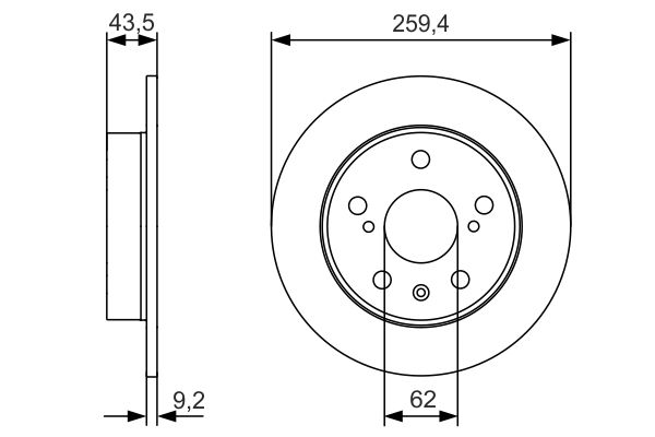Тормозной диск BOSCH 0986479C44