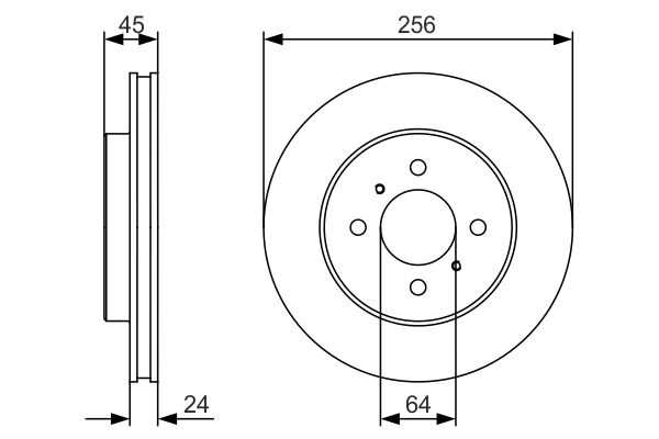 Тормозной диск BOSCH 0986479R18