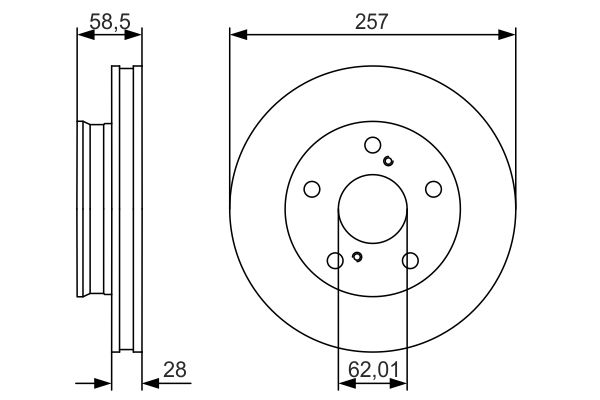 Тормозной диск BOSCH 0986479R53