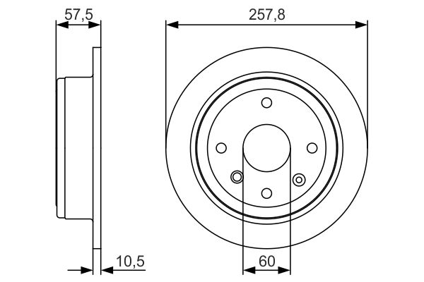 Тормозной диск BOSCH 0986479S08