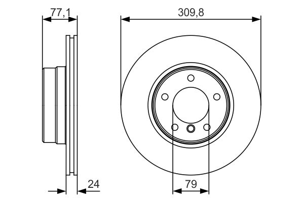Тормозной диск BOSCH 0986479S29