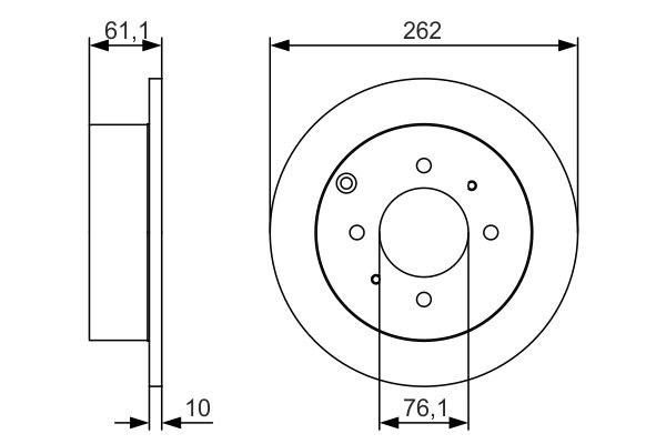 Тормозной диск BOSCH 0986479S68