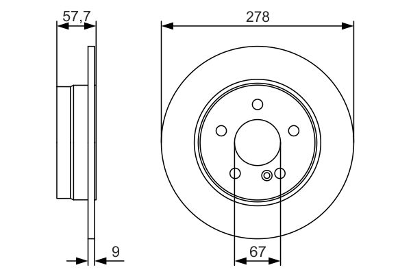 Тормозной диск BOSCH 0986479S96