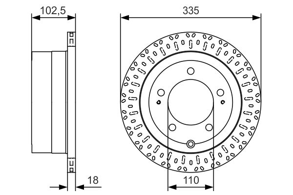 Тормозной диск BOSCH 0986479U32