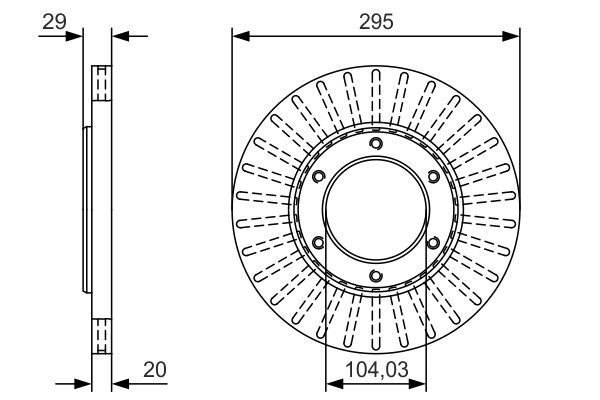 Тормозной диск BOSCH 0986479U33