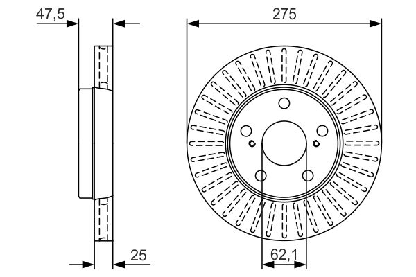 Тормозной диск BOSCH 0986479U79