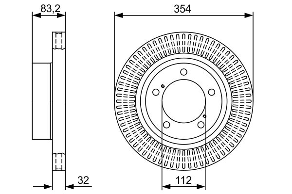 Тормозной диск BOSCH 0986479V50
