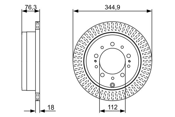 Тормозной диск BOSCH 0986479V83