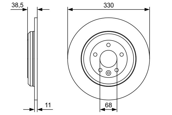Тормозной диск BOSCH 0986479W01