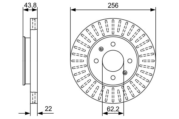 Тормозной диск BOSCH 0986479W05