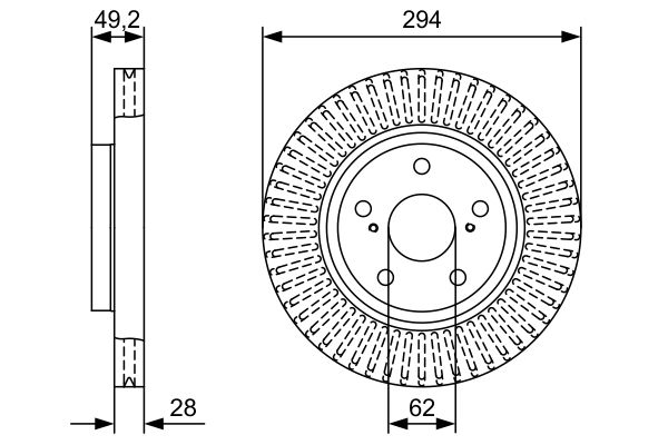 Тормозной диск BOSCH 0986479W40