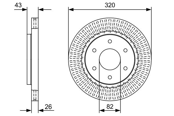 Тормозной диск BOSCH 0986479W45