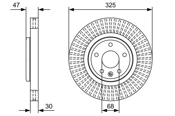 Тормозной диск BOSCH 0986479W52