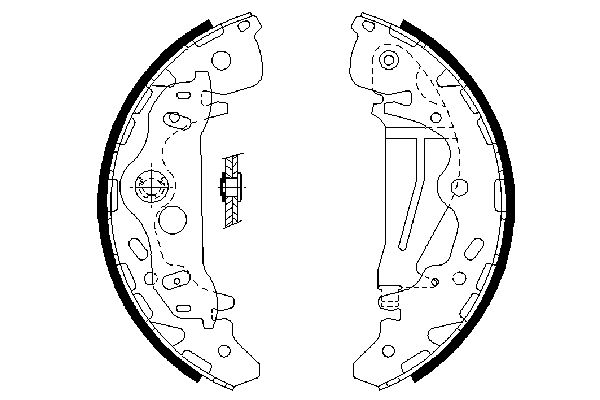 Комплект тормозных колодок BOSCH 0986487709