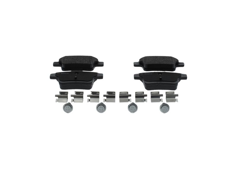 Комплект тормозных колодок, дисковый тормоз BOSCH 0986494076