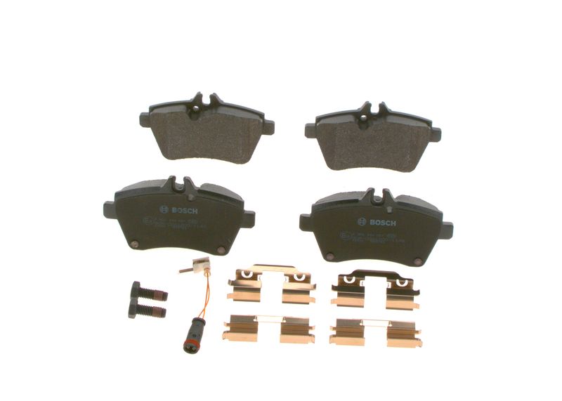 Комплект тормозных колодок, дисковый тормоз BOSCH 0986494087