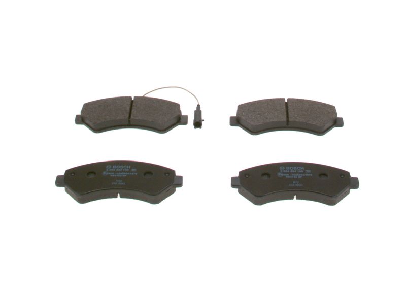 Комплект тормозных колодок, дисковый тормоз BOSCH 0986494109