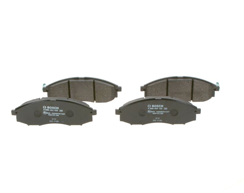 Комплект тормозных колодок, дисковый тормоз BOSCH 0986494152