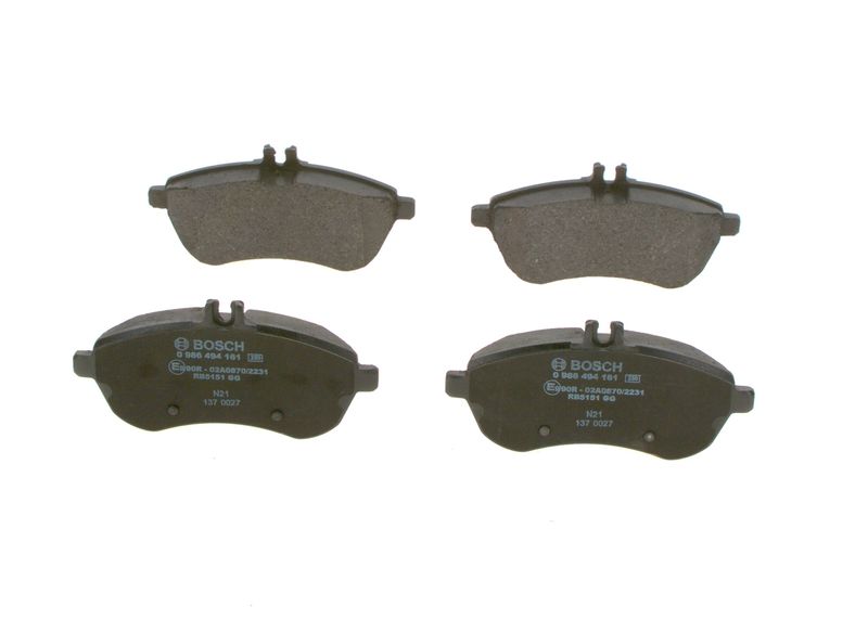 Комплект тормозных колодок, дисковый тормоз BOSCH 0986494161