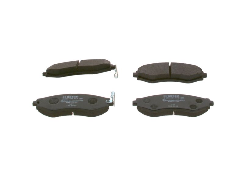 Комплект тормозных колодок, дисковый тормоз BOSCH 0986494173