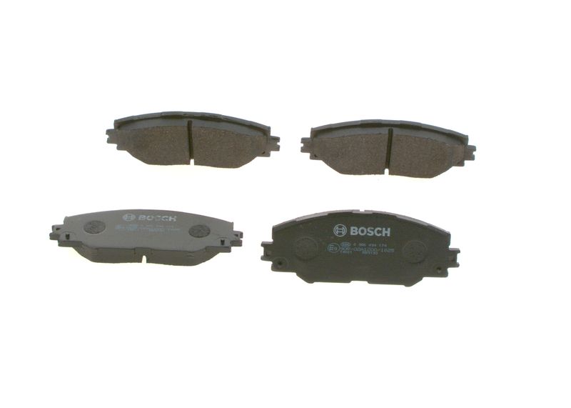 Комплект тормозных колодок, дисковый тормоз BOSCH 0986494174