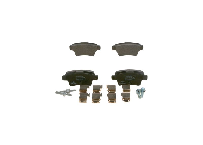 Комплект тормозных колодок, дисковый тормоз BOSCH 0986494222