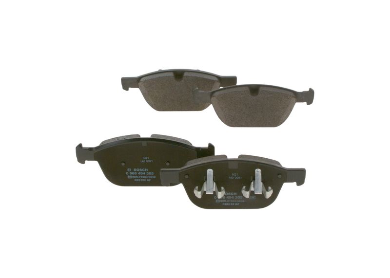 Комплект тормозных колодок, дисковый тормоз BOSCH 0986494305