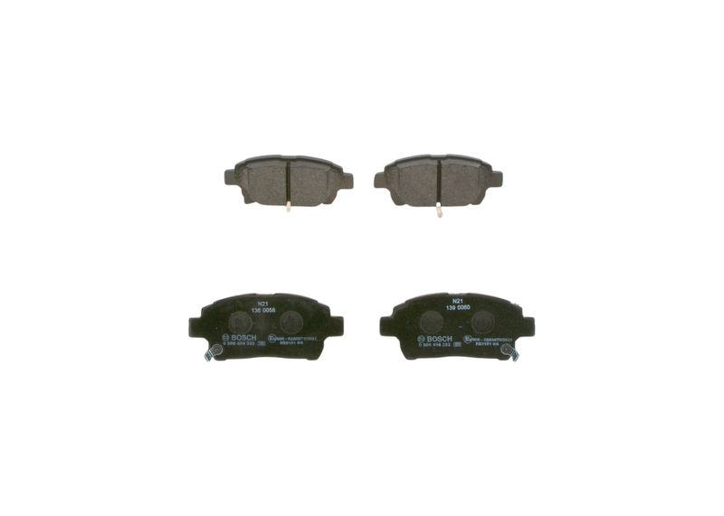 Комплект тормозных колодок, дисковый тормоз BOSCH 0986494333