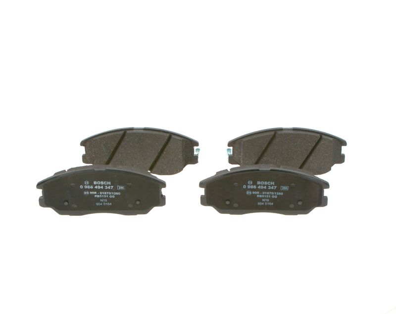 Комплект тормозных колодок, дисковый тормоз BOSCH 0986494347