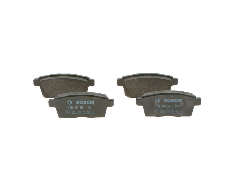 Комплект тормозных колодок, дисковый тормоз BOSCH 0986494376