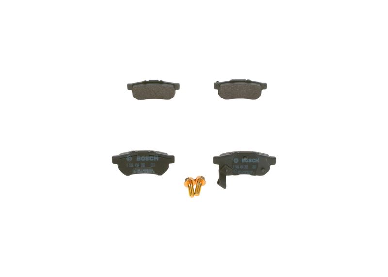 Комплект тормозных колодок, дисковый тормоз BOSCH 0986494392