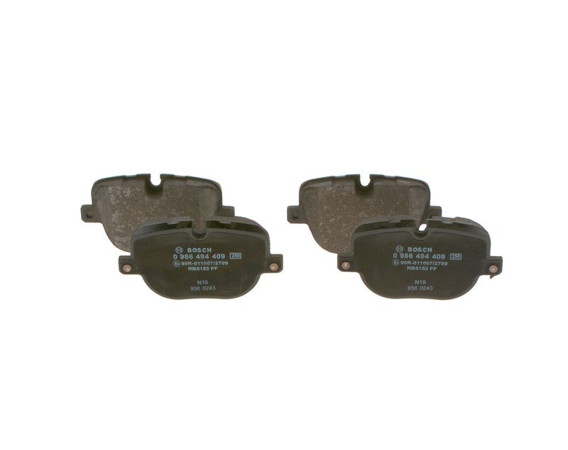 Комплект тормозных колодок, дисковый тормоз BOSCH 0986494409