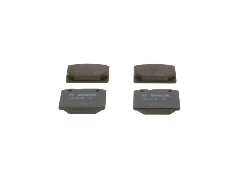 Комплект тормозных колодок, дисковый тормоз BOSCH 0986494568