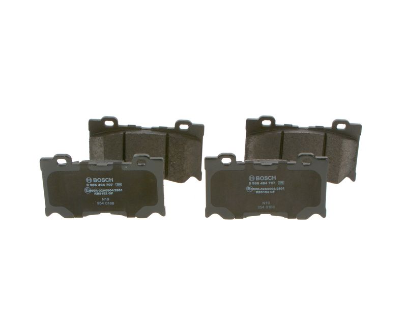 Комплект тормозных колодок, дисковый тормоз BOSCH 0986494707