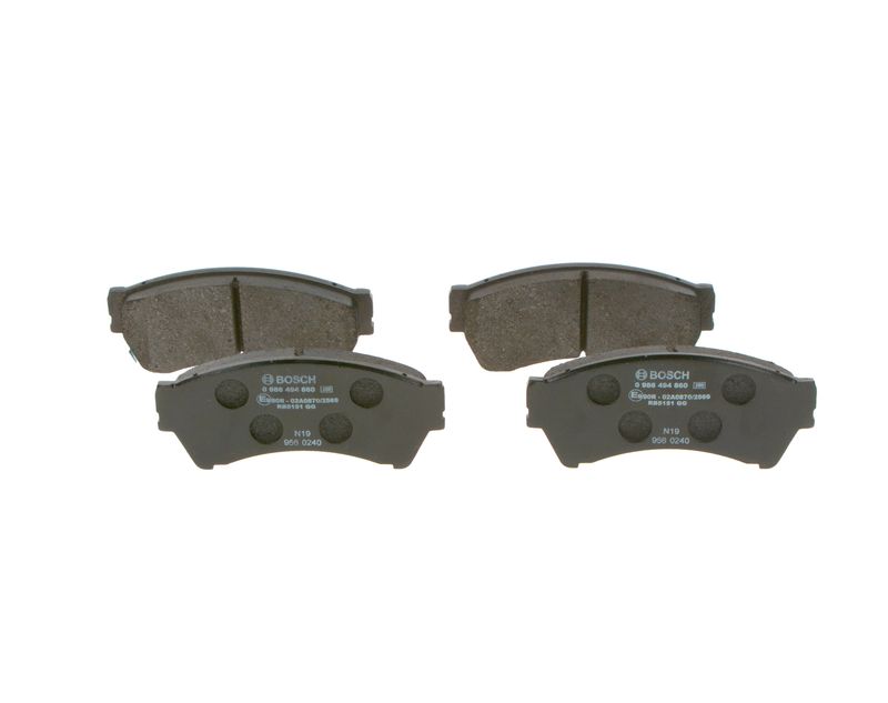 Комплект тормозных колодок, дисковый тормоз BOSCH 0986494860