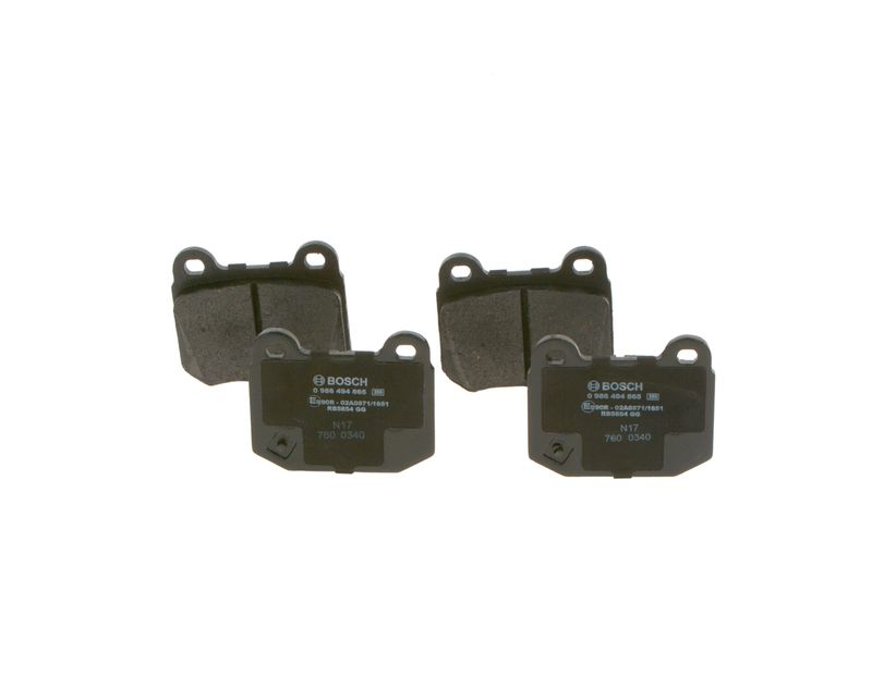 Комплект тормозных колодок, дисковый тормоз BOSCH 0986494865