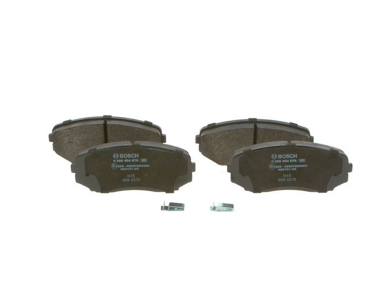Комплект тормозных колодок, дисковый тормоз BOSCH 0986494879