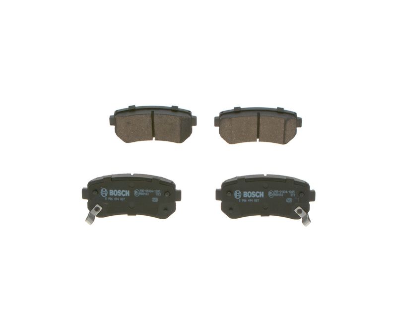 Комплект тормозных колодок, дисковый тормоз BOSCH 0986494887