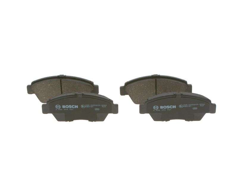 Комплект тормозных колодок, дисковый тормоз BOSCH 0986494921