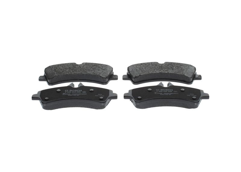 Комплект тормозных колодок, дисковый тормоз BOSCH 0986495099