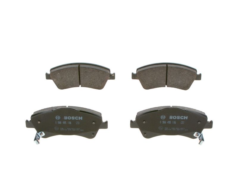 Комплект тормозных колодок, дисковый тормоз BOSCH 0986495106
