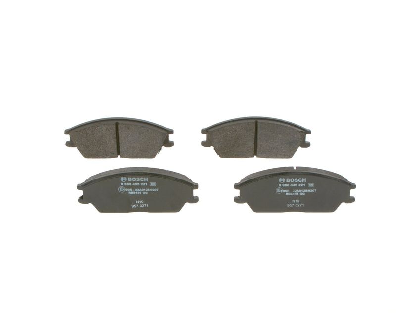 Комплект тормозных колодок, дисковый тормоз BOSCH 0986495221