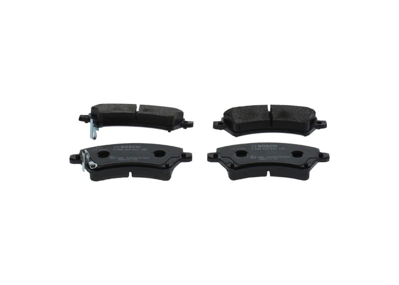 Комплект тормозных колодок, дисковый тормоз BOSCH 0986495243