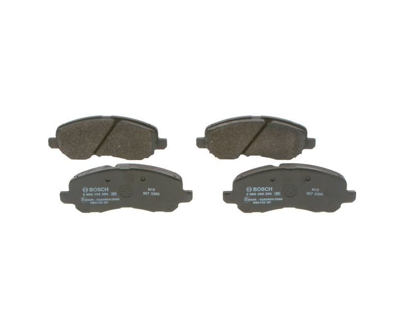 Комплект тормозных колодок, дисковый тормоз BOSCH 0986495253