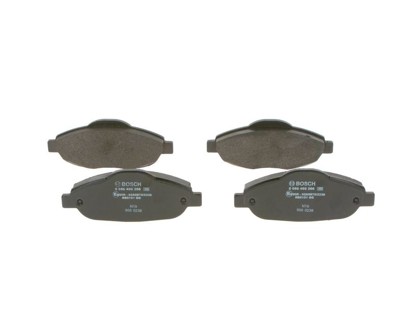 Комплект тормозных колодок, дисковый тормоз BOSCH 0986495266