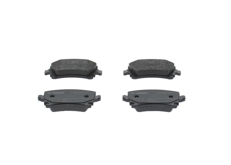 Комплект тормозных колодок, дисковый тормоз BOSCH 0986495453