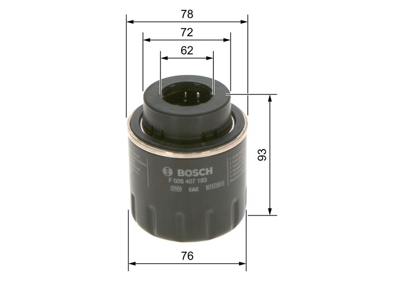 Масляный фильтр BOSCH F026407183