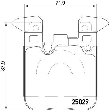 Комплект тормозных колодок, дисковый тормоз BREMBO P06087